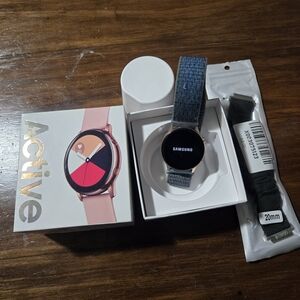 Samsung Galaxy Watch Active with Blue Strap